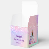 Ballotins Holographique rose violet photo Quinceanera (Ouvert)