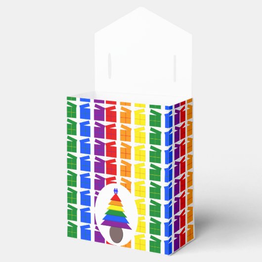 Ballotins Hommes gais Arbre de Noël arc-en-ciel et présente (Ouvert)