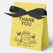 Ballotins Honey Jar & Bees Hand-drawn Yellow Baby Shower (Recto)