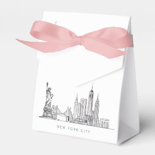 Ballotins Horizon de New York minimaliste en ligne art