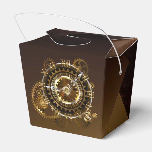 Ballotins Horloge Steampunk avec des engrenages anciens (Arrière)