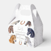 Ballotins Horses équestre élégante fête d'anniversaire (Arrière)