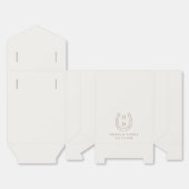 Ballotins Horseshoe Western Country Brown Monogram Wedding (Déplié)