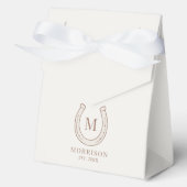 Ballotins Horseshoe Western Country Brown Monogram Wedding (Recto)