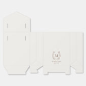 Ballotins Horseshoe Western Country Brown Monogram Wedding (Déplié)