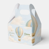 Ballotins Hot Air Balloon First Birthday Favor Boxes (Verso)