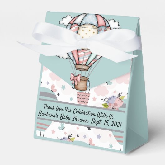 Ballotins Hot Air Balloons Favor Box (Verso)