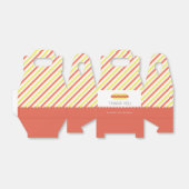 Ballotins HOT DOG! Anniversaire moderne rouge et jaune (Déplié)