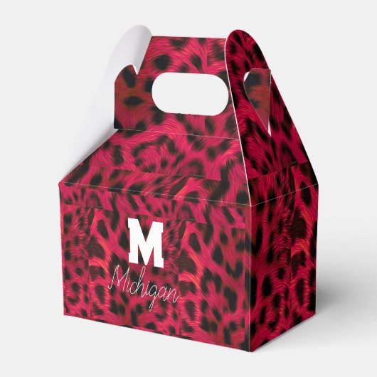 Ballotins Hot Pink Leopard Print Faux (Verso)
