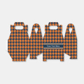 Ballotins Houndstooth bleu orange/marine (Déplié)