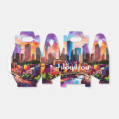 Ballotins Houston Skyline Abstrait Art (Déplié)