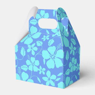 BALLOTINS HULA HAWAIEN (HIBISCUS) PERVENCHE/TEAL