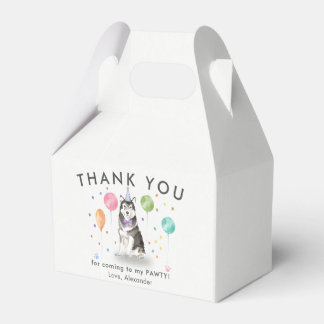Ballotins Husky Sibir Pawty Chien chiot Merci d'anniversaire