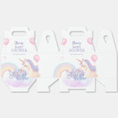 Ballotins Hydrangea Balloon Rainbow Unicorn Baby shower (Déplié)