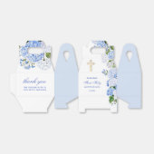 Ballotins Hydrangea Bleue Gable de Première Communion (Déplié)
