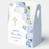 Ballotins Hydrangea Bleue Gable de Première Communion (Ouvert)