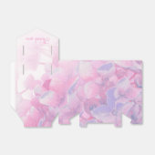 Ballotins Hydrangea floral violet rose boîte de mariage (Déplié)