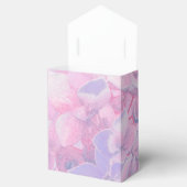 Ballotins Hydrangea floral violet rose boîte de mariage (Ouvert)