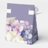 Ballotins Hydrangeas à l'aquarelle violette et blanche sur l (Arrière)