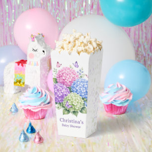 Ballotins Hydrangeas Pastel et Papillons pour une Baby Showe