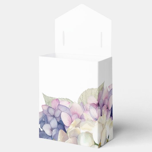 Ballotins Hydrangeas violet et blanc (Ouvert)