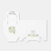 Ballotins Hydrangées blanches Merci Mariage Floral (Déplié)