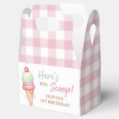 Ballotins Ice Cream Pink Bow Gingham Birthday Party (Ouvert)