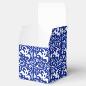 Ballotins Ikat Floral Damask - Cobalt bleu et blanc (Ouvert)
