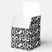 Ballotins Ikat Moorish Damask - noir et blanc (Ouvert)