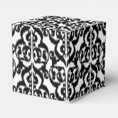 Ballotins Ikat Moorish Damask - noir et blanc (Arrière)