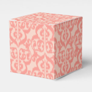 Ballotins Ikat Moorish Damask - pêche et corail rose