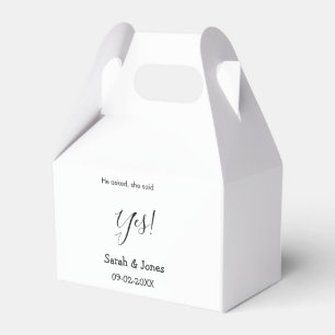 Ballotins Il a demandé elle a dit oui engagement simple mini