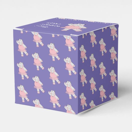 Ballotins illusima Ballet Hippo Motif violet Anniversaire (Verso)