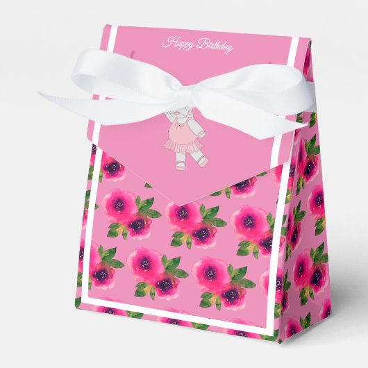 Ballotins illusima Ballet Hippo Rose cadeau d'anniversaire / (Verso)