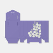 Ballotins illusima Floral Blanc Ruban Merci (Déplié)