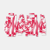 Ballotins Illusion abstraite rouge blanc (Déplié)