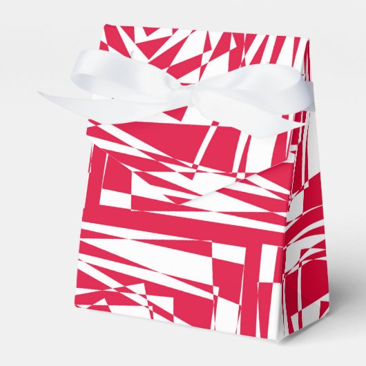 Ballotins Illusion abstraite rouge blanc (Verso)