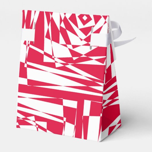 Ballotins Illusion abstraite rouge blanc (Arrière)