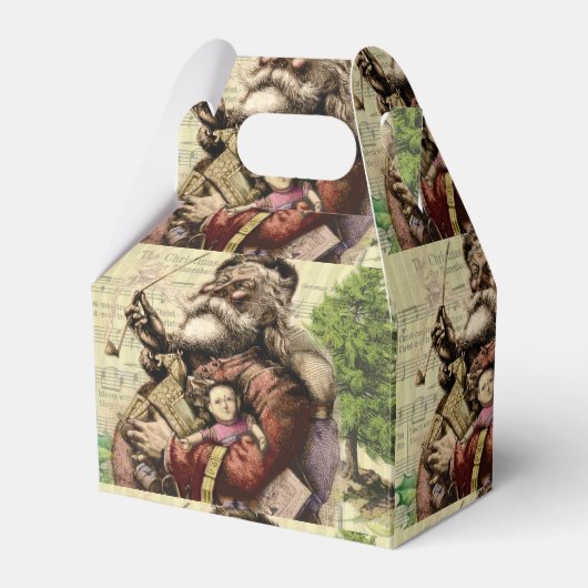 Ballotins Illustration classique de l'arbre du Père Noël joy (Verso)