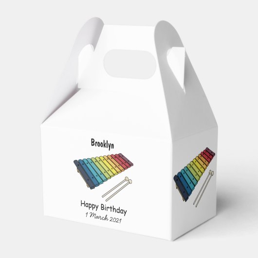 Ballotins Illustration de bande dessinée en Xylophone (Verso)