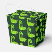 Ballotins Illustration de caméléon vert mignon Reptile tropi (Arrière)