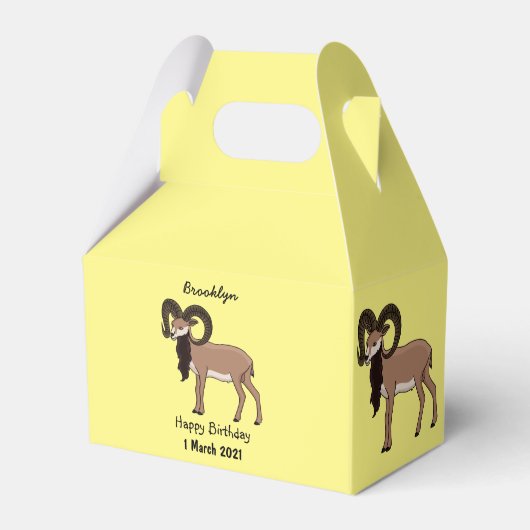 Ballotins Illustration de chèvre de Mouflon (Verso)