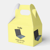 Ballotins Illustration de dessin sur ordinateur portable (Arrière)