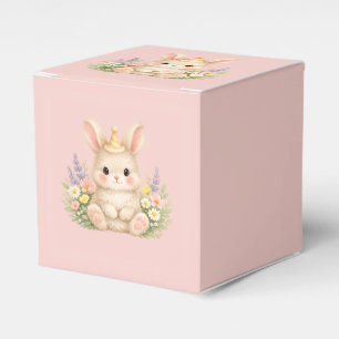 Ballotins Illustration de fleur sauvage de lapin pastel pour
