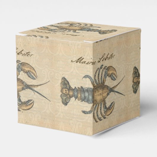 Ballotins Illustration de homard, fruits de mer du Maine (Verso)