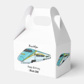 Ballotins Illustration de la bande dessinée d'un train à bal (Arrière)