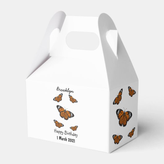 Ballotins Illustration de papillon monarque (Verso)