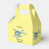 Ballotins Illustration d'hydravion bleu blanc (Arrière)