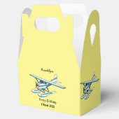 Ballotins Illustration d'hydravion bleu blanc (Ouvert)