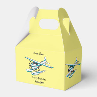 Ballotins Illustration d'hydravion bleu blanc